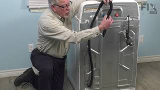 Whirlpool Washer Repair  How to Replace the Drain Hose [upl. by Malchy915]