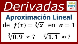 APROXIMACIÓN LINEAL DE UNA FUNCIÓN  Ejercicio 1 [upl. by Boyse114]