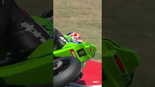 Turn 1 hits different at Barcelona 🔥  2023 CatalanWorldSBK [upl. by Llyrehc644]