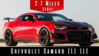 2019 Chevrolet Camaro ZL1 1LE  Top Speed Test [upl. by Kinsman]