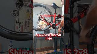 Shimano ALTUS 2x8 1136 bikereels bike shimano [upl. by Bernadina]