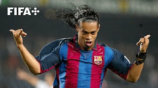 Ronaldinhos INCREDIBLE Camp Nou debut  The Happiest Man in the World [upl. by Eeresid31]