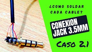 171 Como SOLDAR  CONECTAR CONECTOR JACK de aurículares Caso 21  Reparacion de auriculares [upl. by Georges]