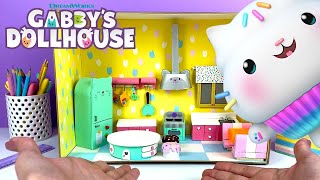 Crafting a Mini Cakey’s Kitchen  GABBYS DOLLHOUSE [upl. by Adnohsal]