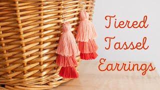 How To Make Tiered Tassel Earrings [upl. by Kit]