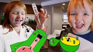 PET VET with NiKO Doctor Adley takes care of animals pretend play pet clinic Adleys app reviews [upl. by Arbrab]