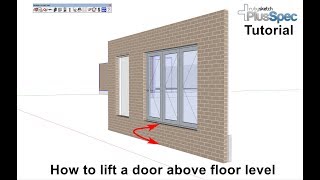 How to lift a Door Height above Floor Level in PlusSpec [upl. by Suertemed]