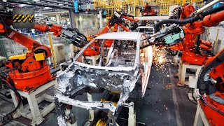 How Cars Are Made In Factories Mega Factories Video [upl. by Hulbard728]