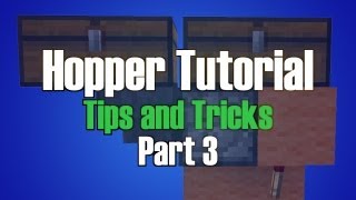 Minecraft Hopper Tutorial Part 3  Moving Items [upl. by Suki282]