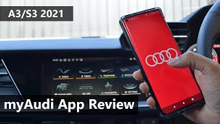 myAUDI App Review  Audi A3  Audi S3  2020  2021  2022 [upl. by Uhej]