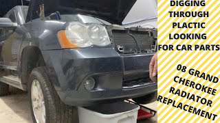 2008 JEEP GRAND CHEROKEE RADIATOR REPLACEMENT [upl. by Llered]