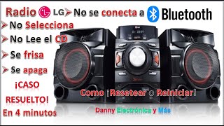 Como Resetear o Reiniciar Radio LG para corregir falla de bluetooth frisado CD Caso Resuelto [upl. by Leavy697]