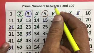 Prime Numbers Between 1 and 100 [upl. by Nilram819]