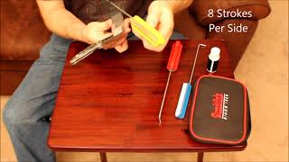 How to use Smiths  Lansky Sharpening System [upl. by Akzseinga]