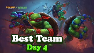 Hero Wars Ninja Turtles Brawls day 4 [upl. by Trudie869]