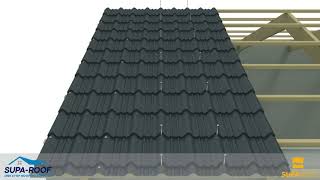 How to install SupaTile roof covering [upl. by Ymerej]