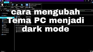 cara merubah tampilan windows 10 jadi Hitam  Dark mode [upl. by Harriette331]