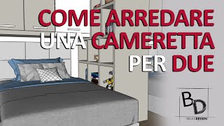 COME ARREDARE UNA CAMERETTA PER DUE  Belula Design [upl. by Clercq]