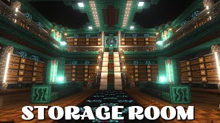 Epic Minecraft Storage Room Tutorial  Ultimate Design and Organization [upl. by Anwahsed]