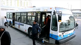 MONTREAL STM NOVA BUS 26033 TO LONGUEUIL METRO [upl. by Ditmore]