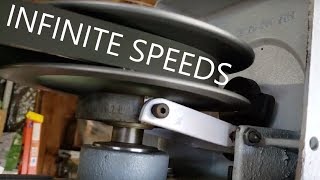 How A Drill Press Infinitely Variable Drive Works aka CVT aka Reeves Drive [upl. by Gulgee155]