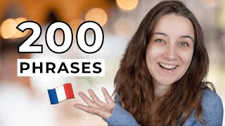 Les 200 phrases LES PLUS UTILES pour tes CONVERSATIONS en français [upl. by Anabahs107]