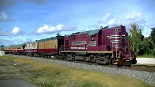 Napa Valley Wine Train with Alco RS11 Quattro Vino with 2 locos [upl. by Lewls855]