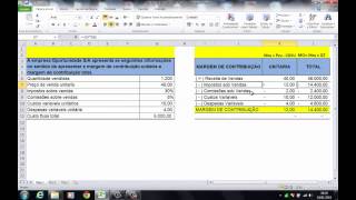 MARGEM DE CONTRIBUIÇÃO UNITARIA e TOTAL [upl. by Manheim]