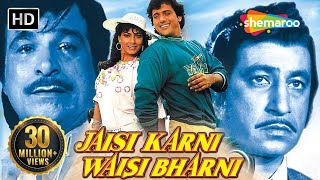 Jaisi Karni Waisi Bharni HD amp Eng Subs  Govinda  Kimi Katkar  Kader Khan  Hit Bollywood Movie [upl. by Colville]