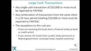 Fintrac amp Reporting Obligations [upl. by Inanak399]