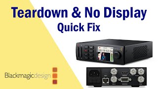 Blackmagic Design HyperDeck Studio Mini Teardown amp No Power Repair [upl. by Daiz561]