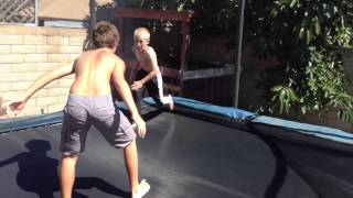 WWE Tag Team Match Trampoline [upl. by Obeng]