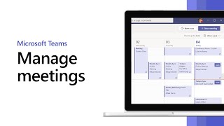 How to manage meetings in Microsoft Teams [upl. by Risteau]