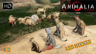 ANIMALIA SURVIVAL GAMEPLAY 10 LE RETOUR DES HYÈNES DANS LA SAVANNE EN AFRIQUE [upl. by Puiia]