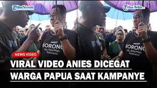 TANGAN ANIES DIGENGGAM Warga Papua saat Kampanye ke Sorong  Singgung Ucapan Prabowo [upl. by Teak222]