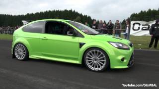 430HP Ford Focus RS Wolf Racing  Acceleration with Backfiring Sound [upl. by Canada]