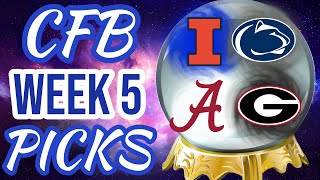 College Football Week 5 Picks amp Predictions  2024 [upl. by Brine305]