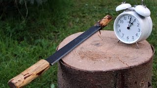 Make a Fleshing Knife in 65 Minutes [upl. by Ahsoem]