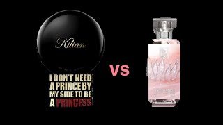 KILIAN PRINCESS VS THE DUA BRAND PRINCELESS PRINCESS PERFUMEREVIEW  THIS OR THAT NICHE DUPE [upl. by Secilu]