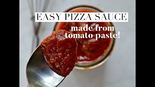 Easy Pizza Sauce from tomato paste [upl. by Ykcub]