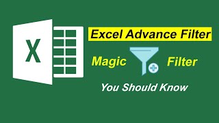 Excel Advance Filter  Filter Multiple Columns and Criteria in Excel [upl. by Meehar]