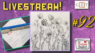 How to Draw VERUCA  Easy Zentangle ® Patterns for Beginners  Day 92 [upl. by Lewse]