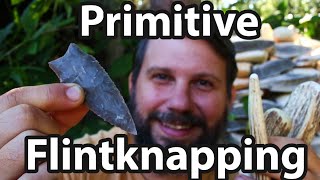 Primitive Flintknapping Tools Techniques amp Strategy [upl. by Noreik]