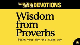 Audacious Devotions  Monday 14th October 2024 [upl. by Einahpad]