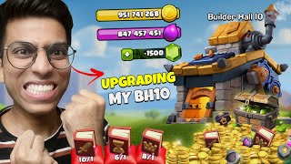 lets SPEND everything to upgrade Builder Hall 10 Clash of Clans [upl. by Cleary23]