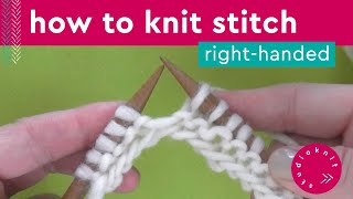 How to Knit Stitch Technique Step by Step Slowly [upl. by Tim]