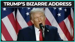 Trumps Bizarro Election Night Address [upl. by Ayotnahs209]