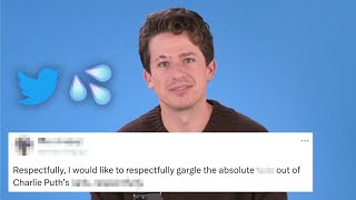 Charlie Puth Reads Thirst Tweets [upl. by Odrareg465]