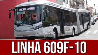 Superarticulados na Linha 609F Chácara Santana [upl. by Aicirtan]