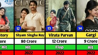 Sai Pallavi Hits and Flop Movie List  Gargi Amaran  Ramayana [upl. by Epotimet]